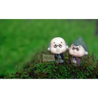 [Hình thật] ÔNG BÀ LÃO MINI - Phụ kiện Terrarium ĐL
