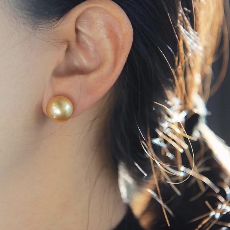 Bông tai bạc 925 hạt trai nước ngọt phong cách nhẹ nhàng thanh lịch