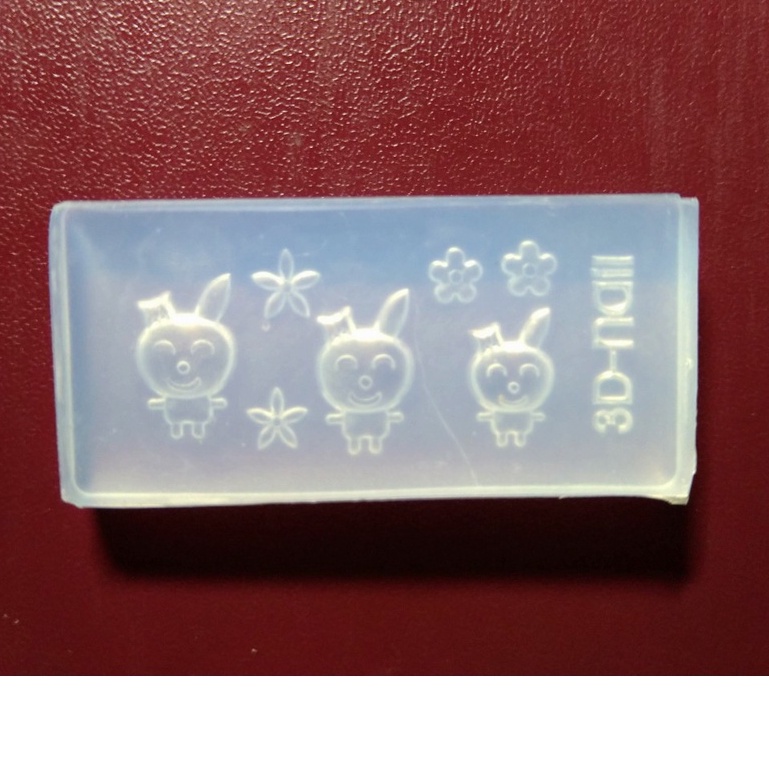 DIY - Khuôn đắp bột, nail resin, làm charm hoa tai, cài áo, phụ kiện thời trang - Mẫu thỏ nhiều kiểu