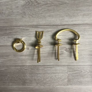 Tay Nắm Cửa Tủ/Núm Đồng Cổ Điển (Màu Vàng)