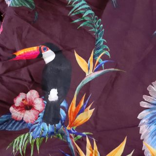Vải thô cotton họa tiết