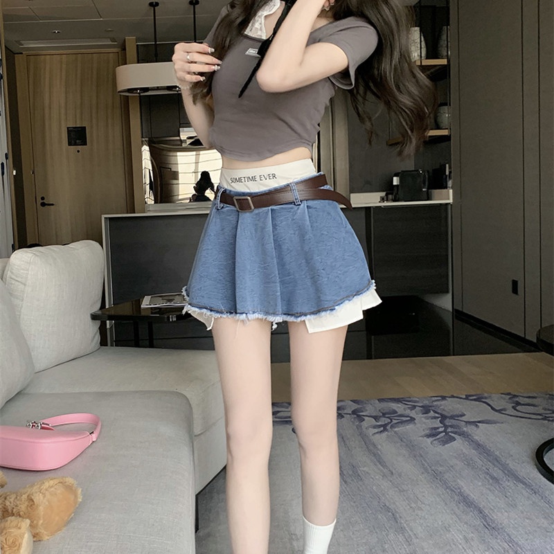 Chân Váy Denim Thiết Kế Độc Đáo Thời Trang Mùa Hè Quyến Rũ Cho Nữ