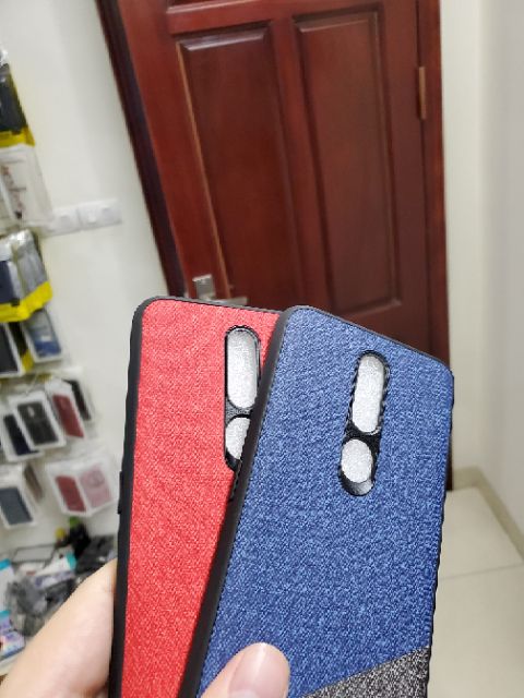 Ốp lưng Oppo F11 Pro FREESHIP Từ 50k chống sốc vân vải Jean thổ cảm mềm mịn