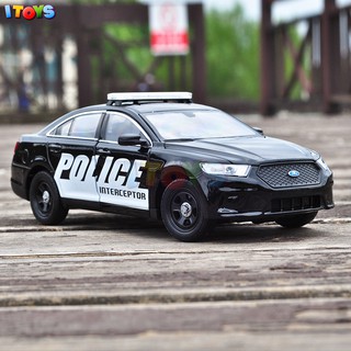 Mô hình xe ô tô cảnh sát Police car 18cm, mô hình phương tiện ITOYS