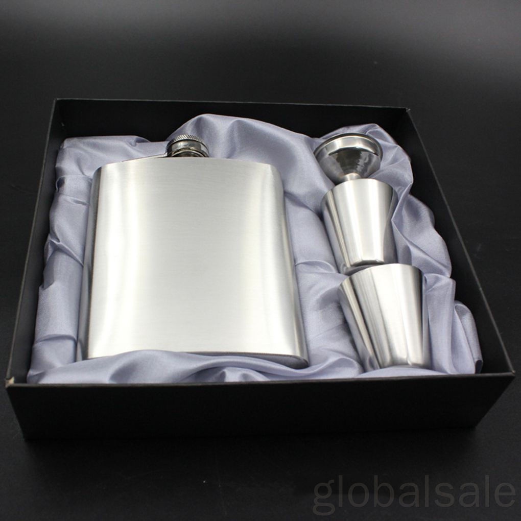 Bình đựng rượu bằng thép không gỉ dung tích 7oz có phễu tiện dụng