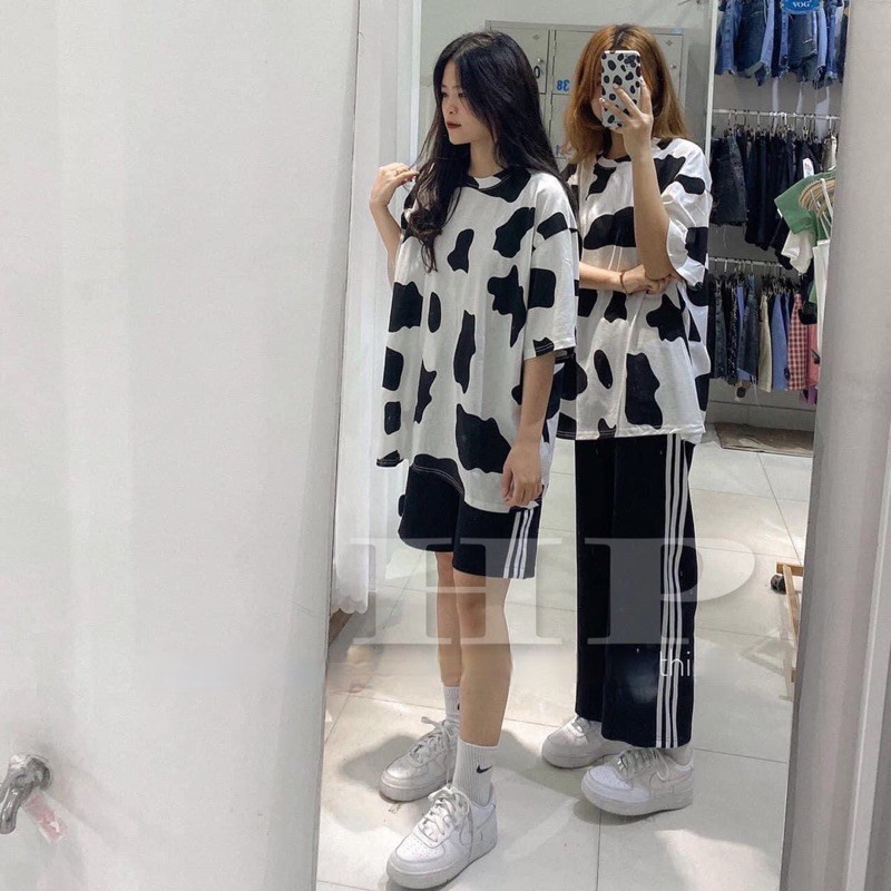 Sét áo bò sữa + quần 3 sọc