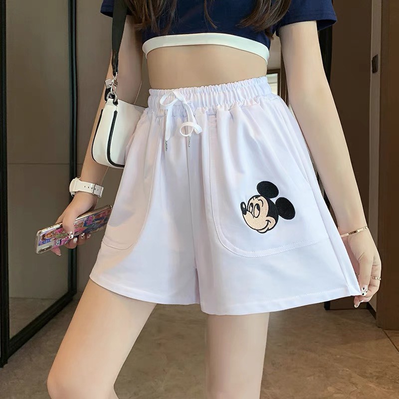 [Mã FAMAYWA giảm 10K đơn 50K] Quần đùi unisex ⚡️ FREE SHIP ⚡️ Quần short cotton nam nữ ống rộng màu đen trắng xám | BigBuy360 - bigbuy360.vn