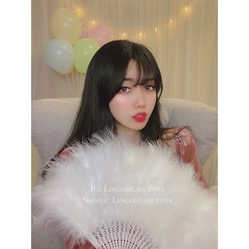 Quạt Lông vũ Cách Điệu Phối Hợp Cùng Trang Phục Siêu Xinh Quyến Rũ | Phối Cosplay Sexy