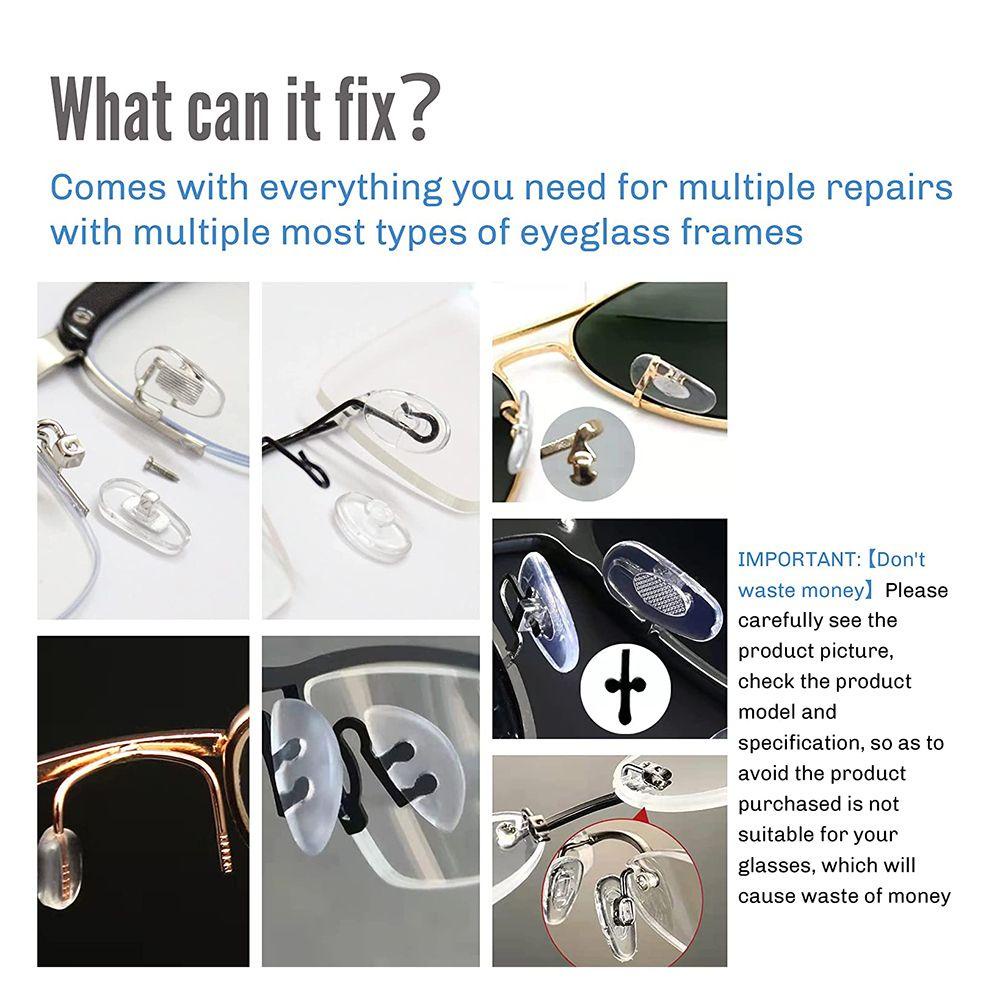 Set Kính Mắt Bằng Silicone Chống Trượt Kèm Tua Vít + Nhíp Kim Loại