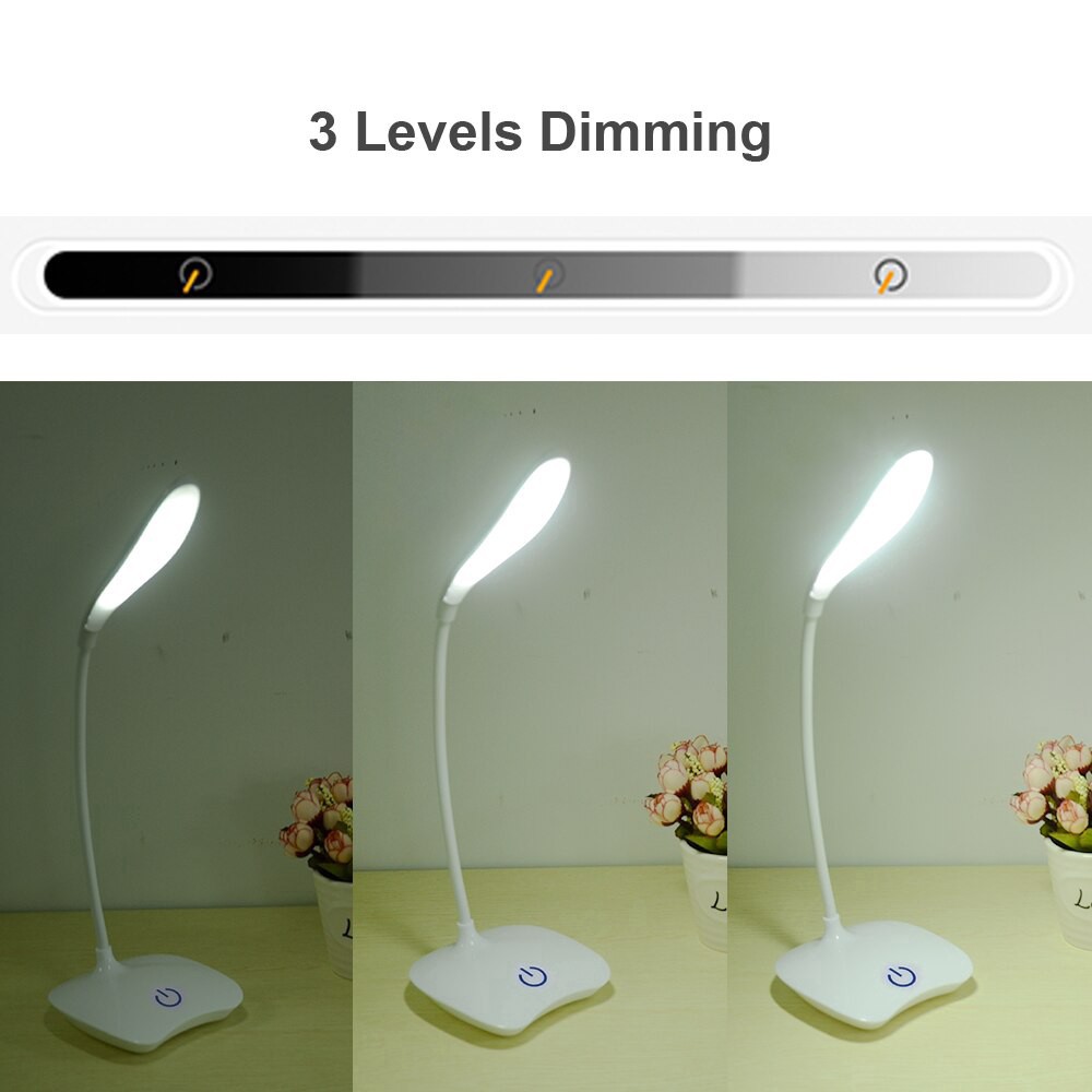 Đèn Led Để Bàn 3 Cấp Độ Có Thể Sạc Lại Chất Lượng Cao