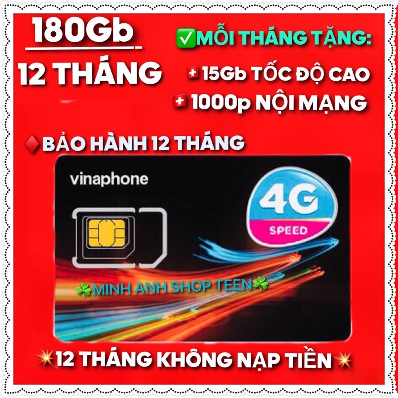 SIM VINA 4G VÀO MẠNG 1 NĂM KHÔNG NẠP TIỀN
