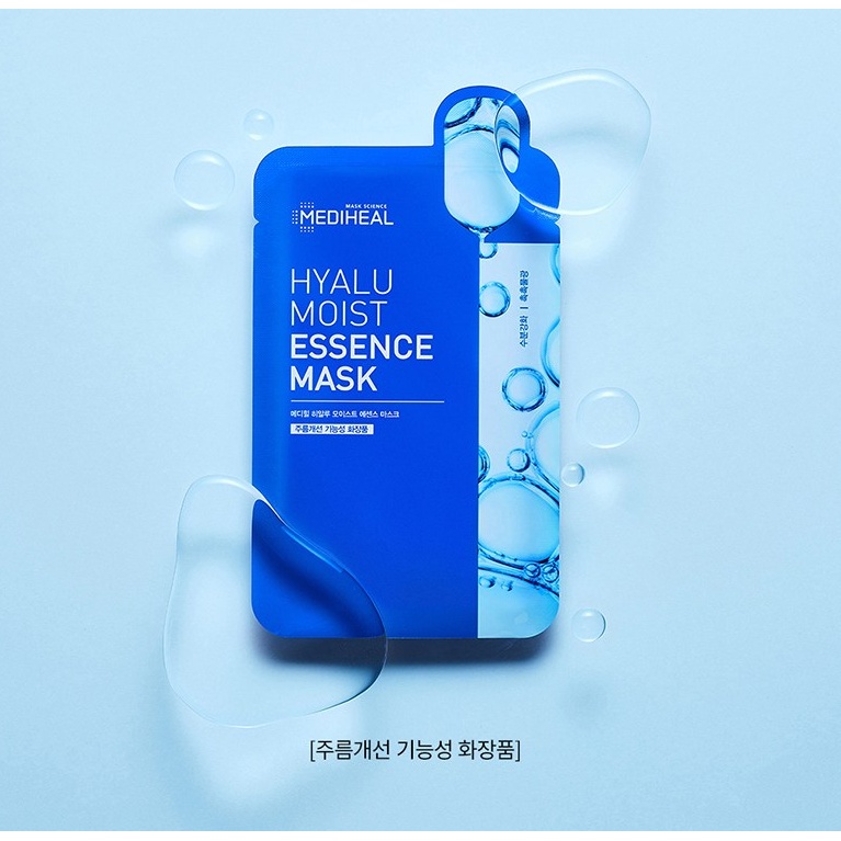 Combo set 15 miếng mặt nạ chăm sóc da Mediheal double calming water + Hyalu moist essence + pepta lifting ampoule mask