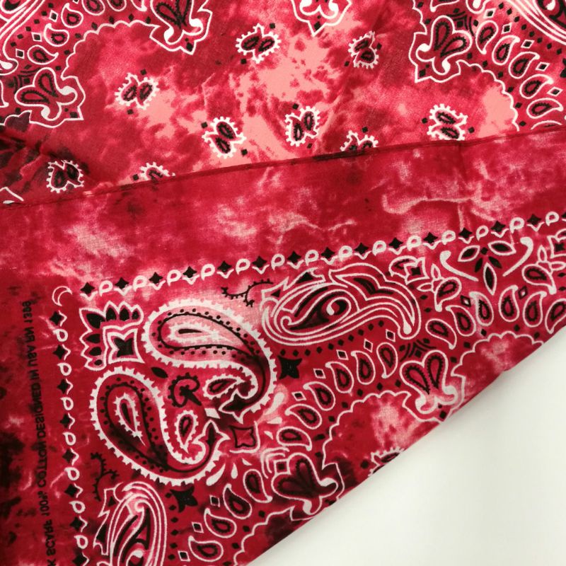 Youyo Khăn Vuông Bandana Cotton Hip Hop Đa Chức Năng In Hình Paisley Gradient Khăn Quấn Đầu Cho Nữ Me