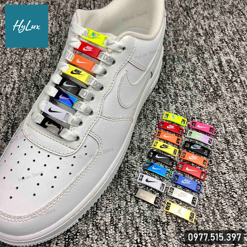 [25 mẫu] Phụ kiện giày Lacetags Nike Air Force bằng kim loại 25 mẫu