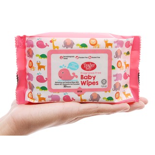 giấy ướt TENDER SOFT 30 TỜ không mùi