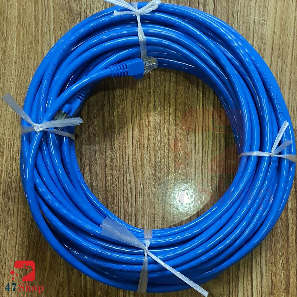 Dây Mạng Cat6 Bấm Sẵn 2 Đầu dài 10m 15m 20m 25m 30m 35m 40m - Cáp mạng, cáp lan, cáp internet