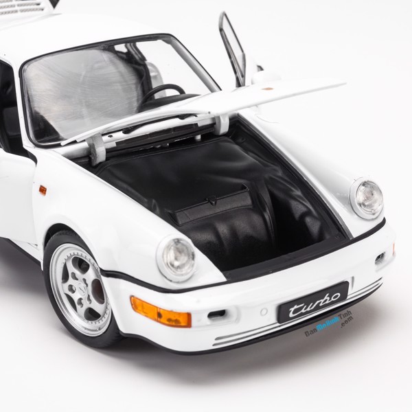 Mô hình xe Porsche 964 Turbo 1:18 Welly White