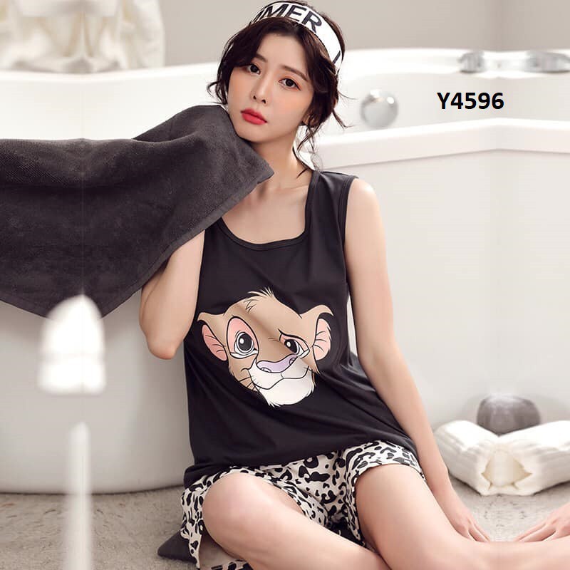 Y45939 - Bộ mặc nhà nữ sát nách hàng nhập