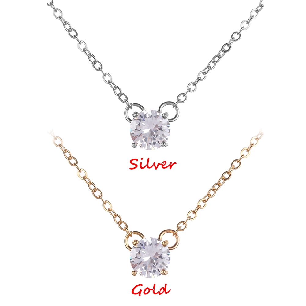 Dây chuyền đính đá Zircon thời trang dành cho nữ