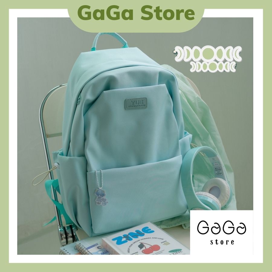 Balo đi học nữ trơn basic màu pastel dễ thương thời trang ulzzang hàn quốc B388