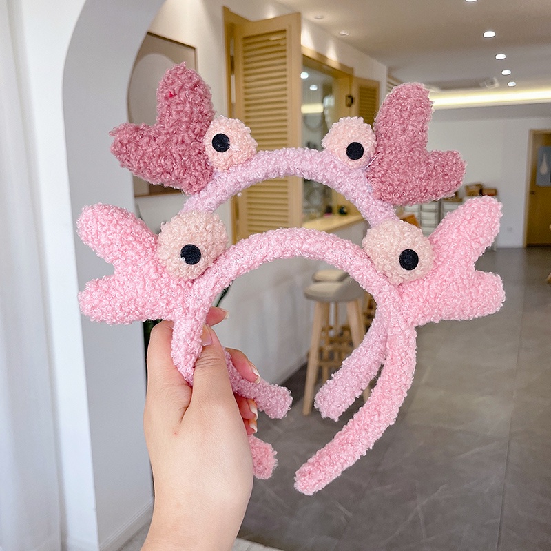 Đồ cài tóc bằng vải bông họa tiết hoạt hình dễ thương phong cách Hàn Quốc