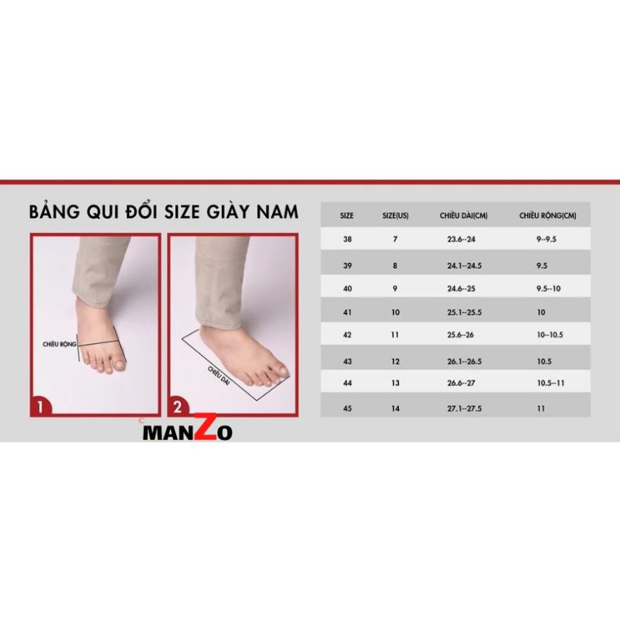 [DA THẬT] Giày lười công sở cao cấp da bò cao cấp màu đen - Manzo GL-307 | BigBuy360 - bigbuy360.vn