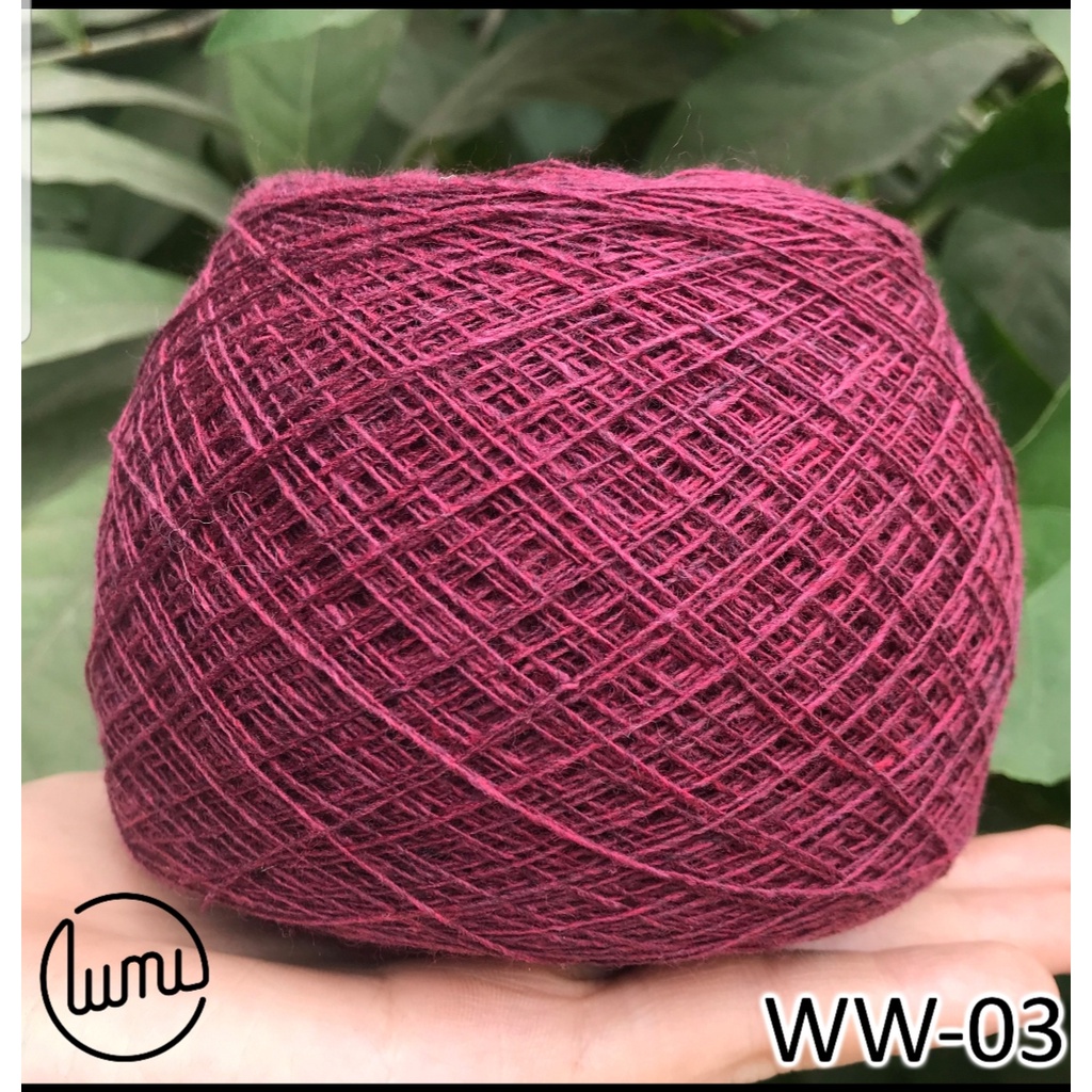 LUMI - WW01-03 Len Wool 100% - len lông cừu thô đan móc đồ đông