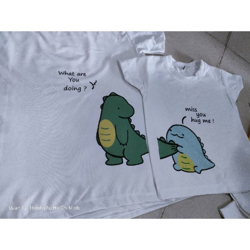 ÁO GIA ĐÌNH KHỦNG LONG SIÊU HOT. ĐỒNG GIÁ 35K