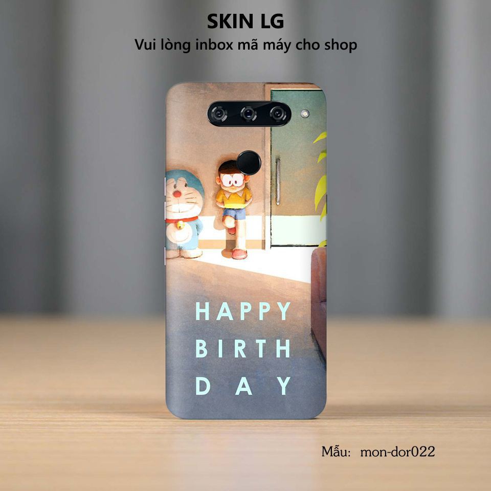 Skin dán cho các dòng điện thoại LG G6 - G7 - G8 in hình Doraemon cực đáng yêu