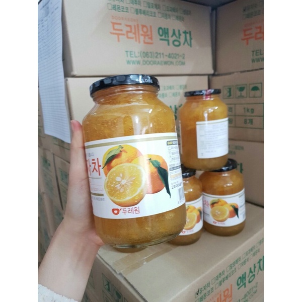 Mật ong chanh đào Hàn Quốc