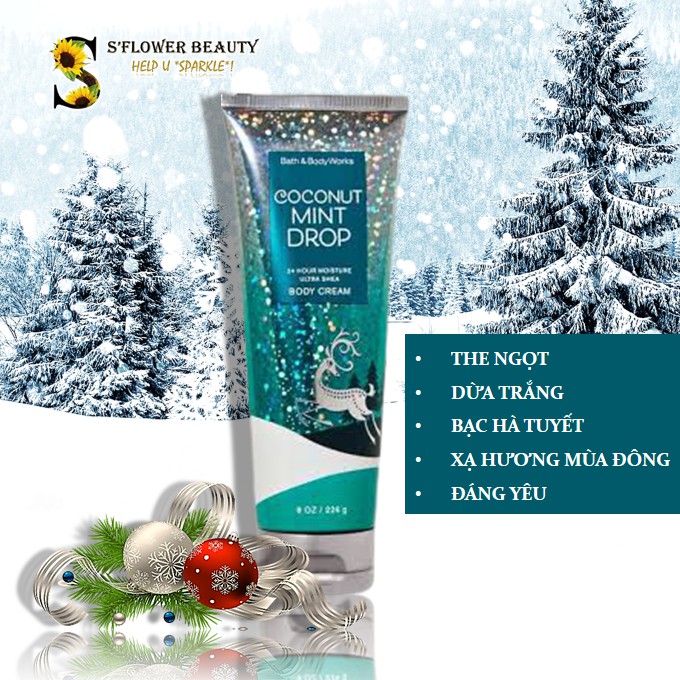 NOEL 2020 🎄 Kem Dưỡng Thể Lưu Hương Toàn Thân Bath & Body Works - Twisted Peppermint | Winter Candy Apple | Vanilla Bean | BigBuy360 - bigbuy360.vn