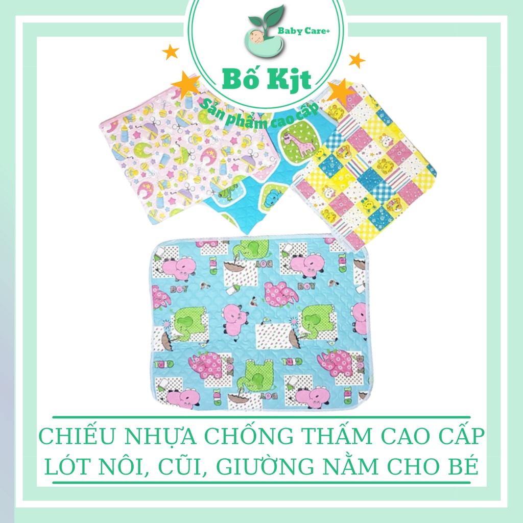 Chiếu nhựa chống thấm Đài Loan Shop Bố Kjt - Hàng loại đẹp cho bé (49 x 42 cm)