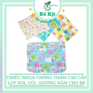 Chiếu nhựa chống thấm Đài Loan Shop Bố Kjt - Hàng loại đẹp cho bé (49 x 42 cm)