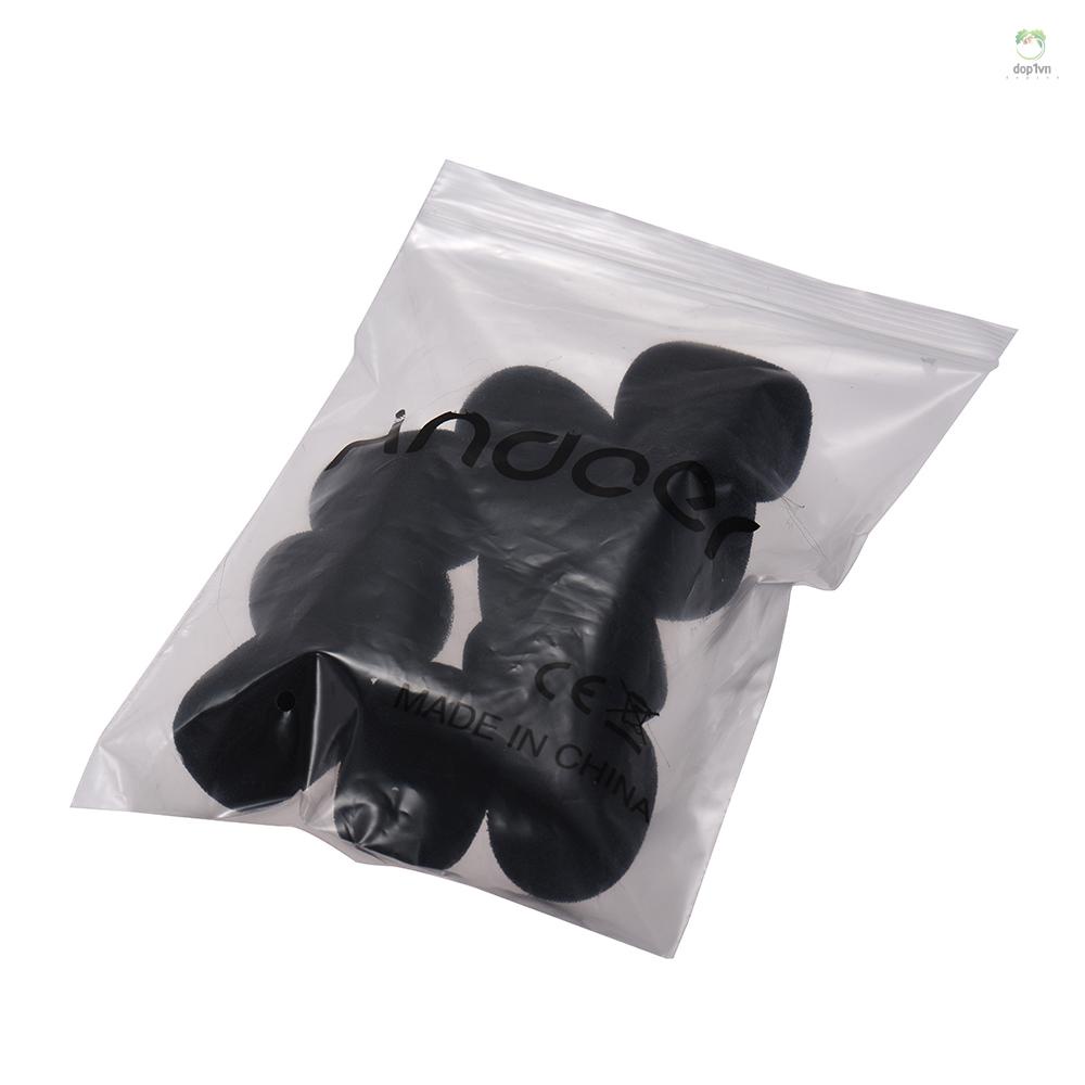 Bộ 10 Vỏ Xốp Bọc Đầu Micro Andoer Mini Chắn Gió Màu Đen