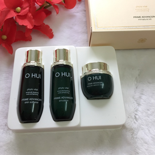 Set OHUI Prime Advancer - Cải thiện hồi phục da đang lão hoá tươi trẻ căng bóng