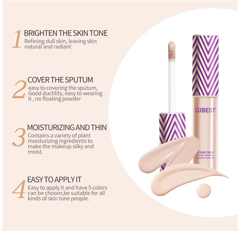 (Hàng Mới Về) Kem Che Khuyết Điểm Qibest / Qiyue Chống Thấm Nước Lâu Trôi Che Phủ Toàn Diện | BigBuy360 - bigbuy360.vn