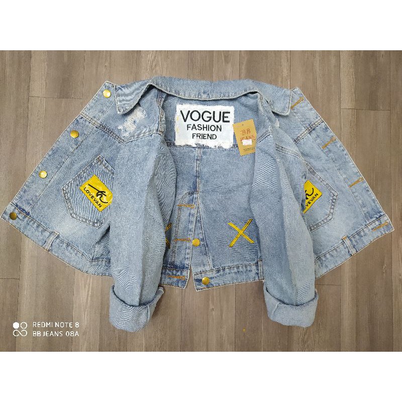 Áo khoác jean nữ form lững dưới 58Kg hàng ViP BBJeans Garula-Vogue-Warrior-Espasr