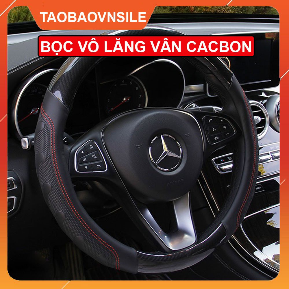 Bọc Vô Lăng Vân Cacbon Cao Cấp, Siêu Êm Ái Cho Người Dùng, Dành Cho Các Xe Có Cần Lái Size 38 Siêu Tiện Lợi Và Đẹp.