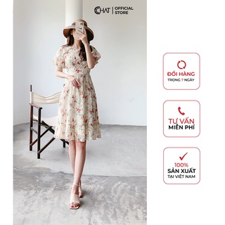 Váy cổ tròn 6 cúc CCHAT