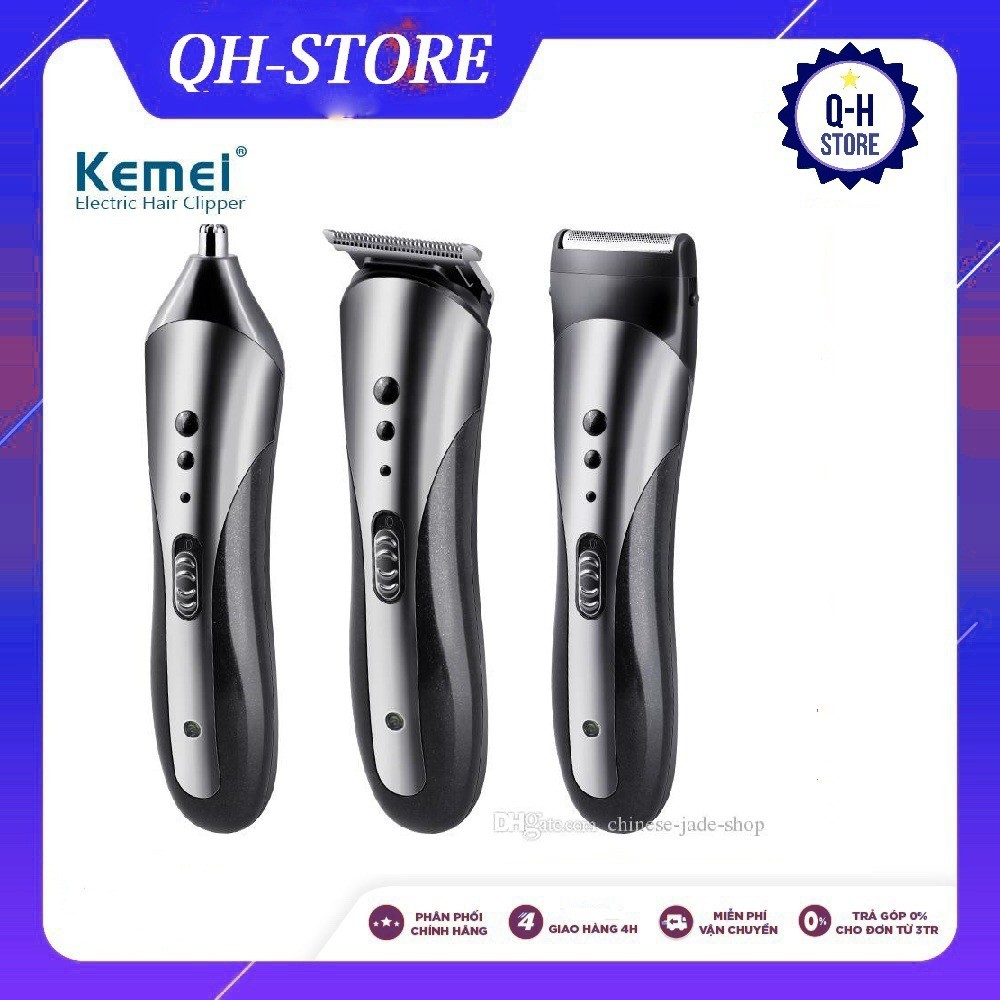 [Flash Sale] Tông Đơ Cắt Tóc Đa Năng Kemei KM-1407 Cao Cấp 3 In 1