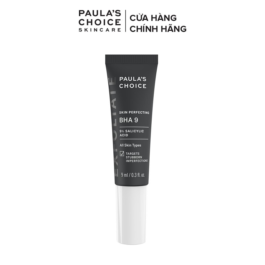 Tinh chất ngăn ngừa mụn đầu đen và bã nhờn 9% BHA Paula's Choice Skin Perfecting BHA 9 (9% Salicylic Acid) 9ml Mã 7730