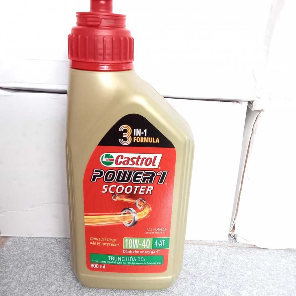 DẦU NHỚT TAY GA CASTROL POWER SCOOTER 10W40 1 lít 1000 ml chính hãng