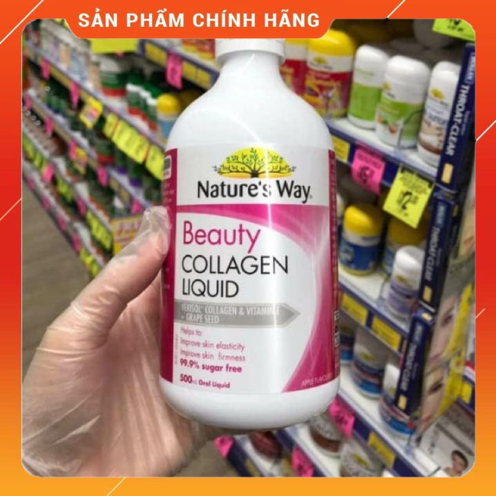 Collagen nước Nature's Way Beauty Collagen Liquid 500ml colagen dạng uống làm đẹp bổ sung chất - Xuất xứ Úc