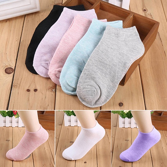1 Đôi Vớ Ngắn Màu Sắc Ngọt Ngào Cho Nữ