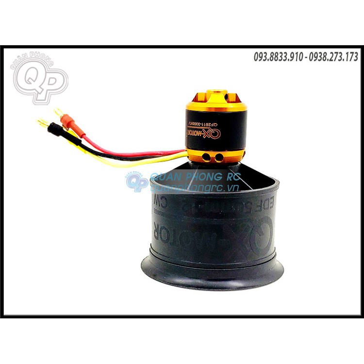 QX-MOTOR Ducted Fan 50mm 12 Blades QF2611-4000KV EDF 50mm Brushless Motor (4S)