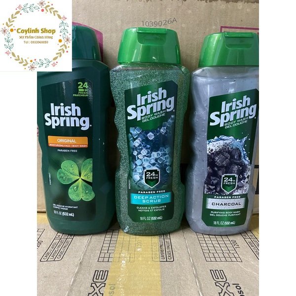 Sữa Tắm Sạch Da Irish Spring 532ml Hàng Mỹ Chính Hãng