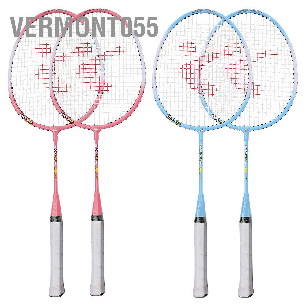 Vermont055 A Pair Aluminium Alloy Cartoon Children Badminton Racket Outdoor Sports Leisure Toy