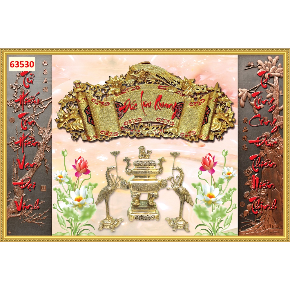 Tranh dán tường 3D Phòng Thờ Trang Nghiêm