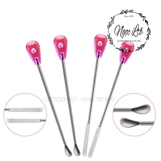 Muỗng + que khuấy mực