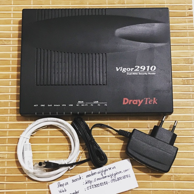 Draytek Vigor 2910 dual-wan security firewall hàng qua   sử nguyên zin, ngoại hình đẹp